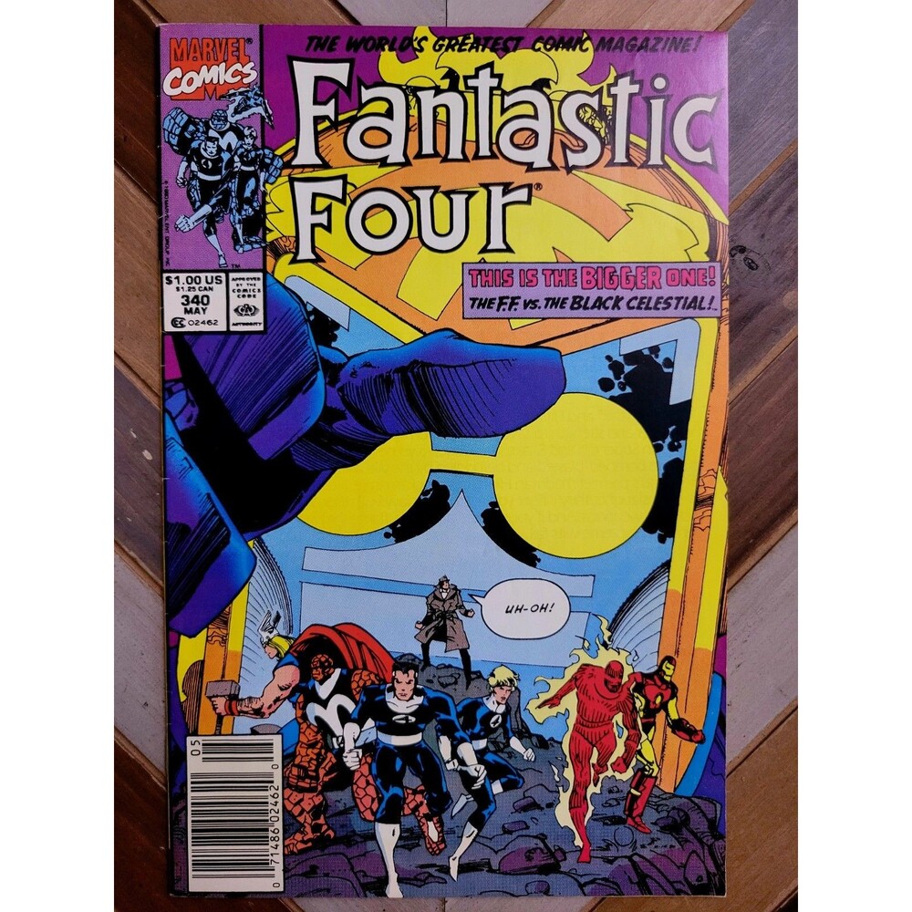 Fantastic Four #340 (1990) Simonson Story & Art! Thor, Iron Man, Galactus! (6.0)